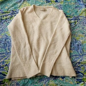 Loft Medium Off White Fuzzy Sweater